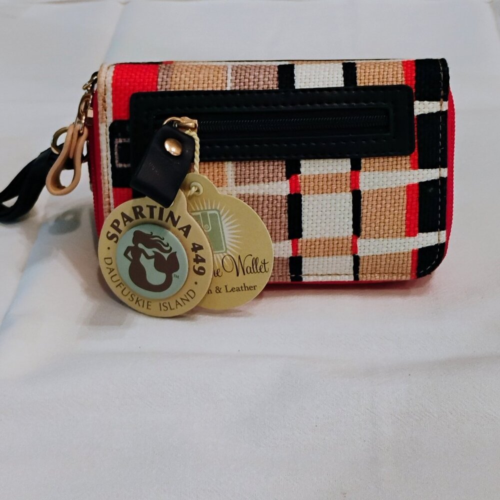 Spartina 449 Quarterdeck Cross Body Bag and Cell Phone Wallet - Picture 10 of 10
